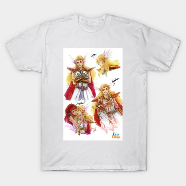 She-Ra Doodles T-Shirt by Cyan-Orange